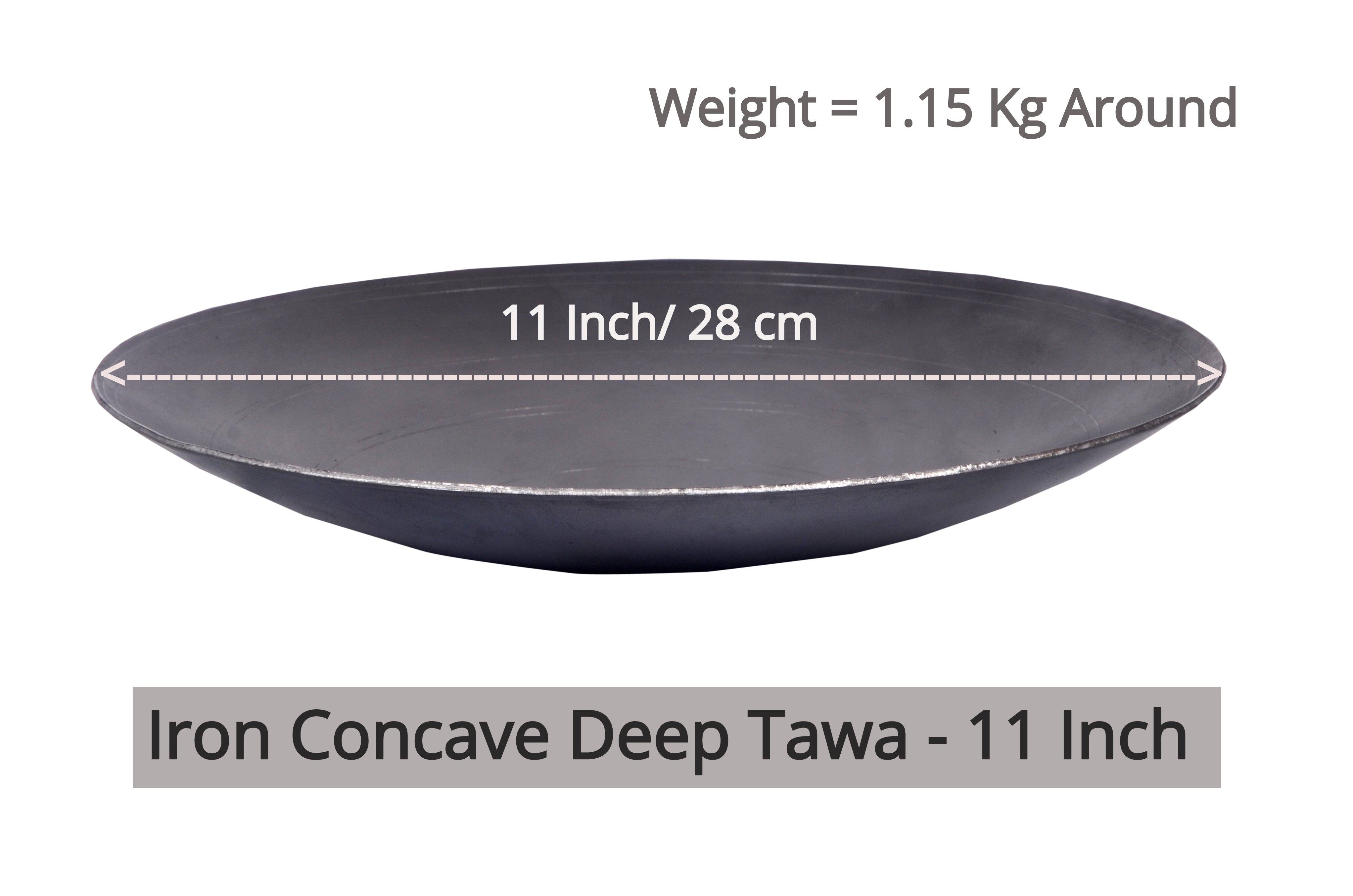 Iron Concave Deep Tawa 10Inch and 11 Inch