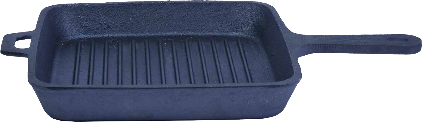 Pre-Seasoned Grill Pan Long Single Handle ( 16 Inch / 40 Cm )