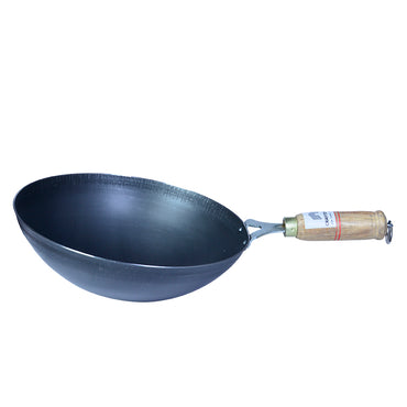 Iron Long Handle kadhai - ( 25 cm / 10inch ) - Iron Roti Tawa Handle (10.5 Inch)