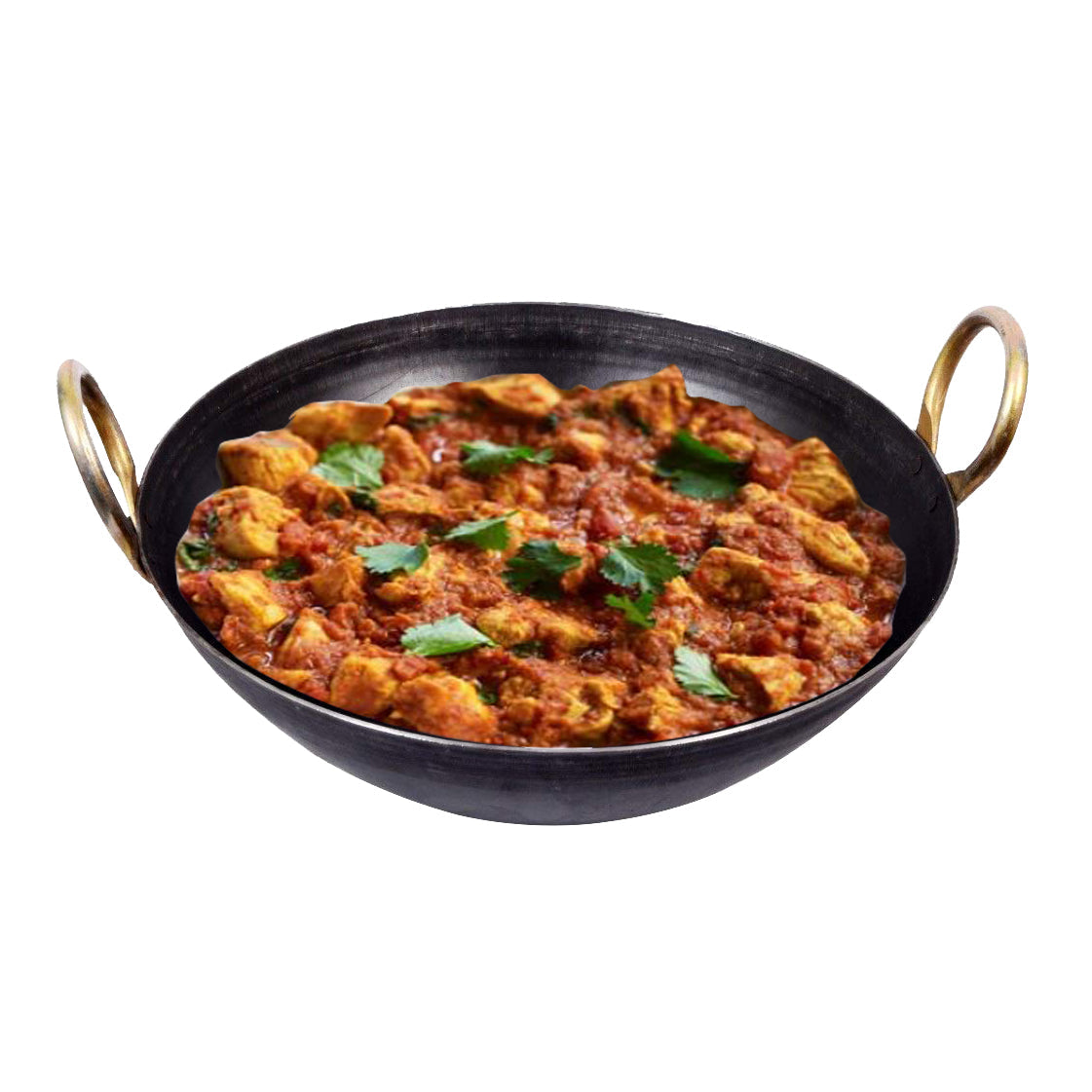 Iron Golden Ring Kadhai + Iron Roti Tawa Handle 10.5 Inch +Tadka Pan - (11 Inch / 28 Cm)