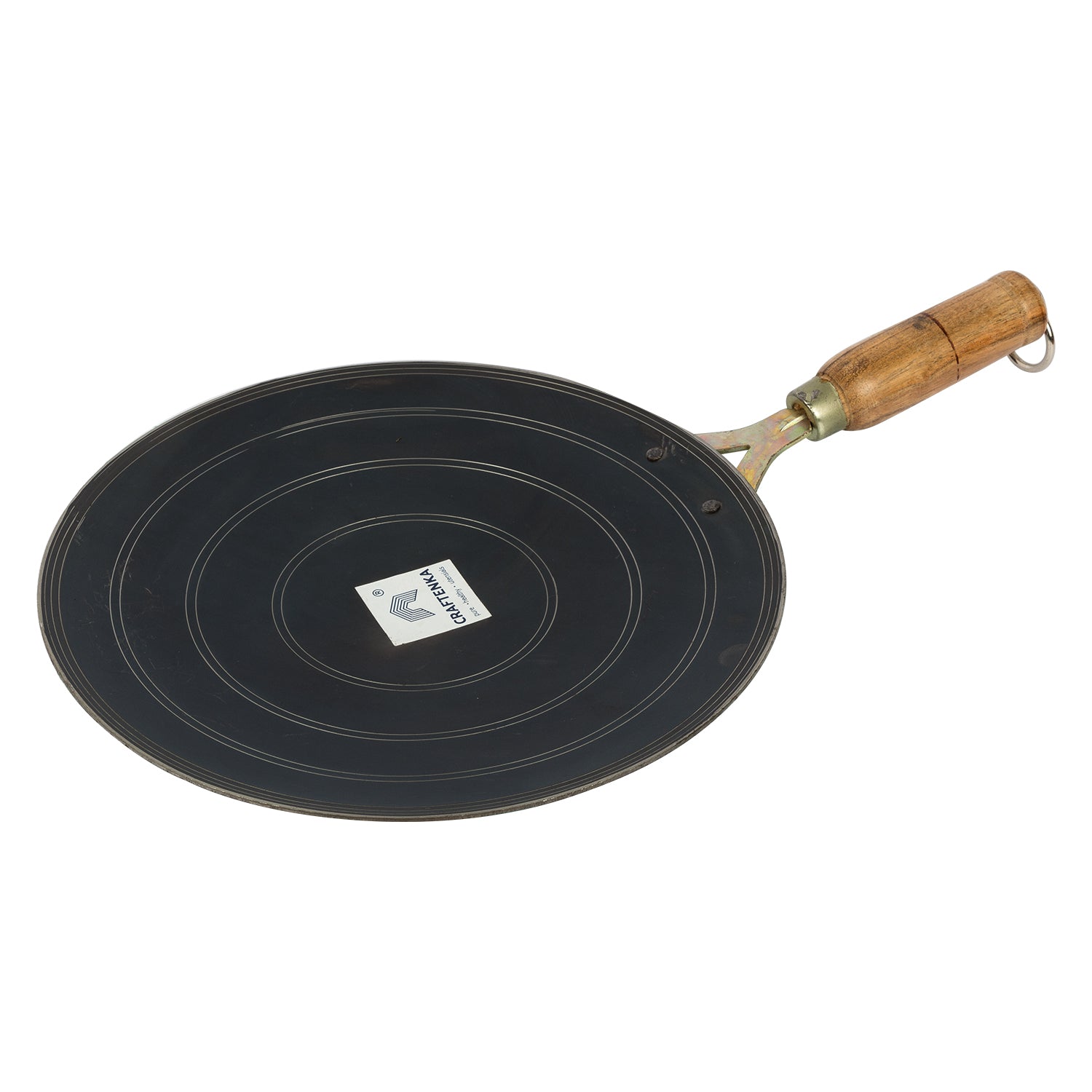 Iron Long Handle kadhai - ( 25 cm / 10inch ) - Iron Roti Tawa Handle (10.5 Inch)