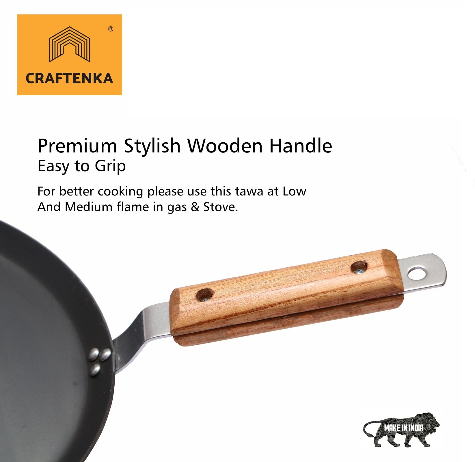 Pure Iron Premium Multipurpose-Induction Tawa - (26 cm/10 inch)